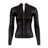 Wetlook Langarm-Top mit Zipper_