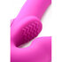 Evoke Vibrating Strapless Strap-On - Pink_