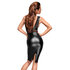 Wetlook Dress With Mesh Inserts_