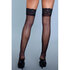 Keep A Secret Thigh High Stockings - Black_