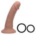 Gode en silicone Brazen avec harnais - 20 cm_