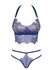 Flowlace Lace 2 Piece Bra Set - Blue_