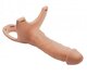 Hohler Strap-On-Silikondildo mit Gurtzeug_