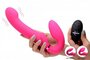 G-Pulse Vibrating Strapless Dildo With Remote Control - Pink_