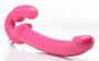 Revolver Vibrierender halterloser Strap-on XXL - Rosa_