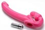 Revolver Vibrierender halterloser Strap-on XXL - Rosa_