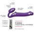 Strap On Me - Strapless Vibrating Strap-On Dildo - Size M - Purple_