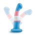 Avant – Pride Silikondildo mit Saugnapf – Blau_