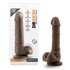 Dr. Skin – Realistischer Dildo mit Saugnapf 20 cm – Schokoladenbraun_