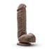 Dr. Skin - Mr. D. Dildo With Suction Cup 8.5'' - Chocolate_