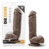 Dr. Skin - Mr. D. Dildo Met Zuignap 21 cm - Chocolate_