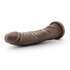 Dr. Skin – Realistischer Dildo mit Saugnapf 22 cm – Schokoladenbraun_