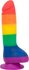 Addiction - Justin Rainbow Silicone Dildo - 19 cm_