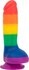 Addiction - Justin Rainbow Silicone Dildo - 19 cm_