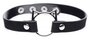 Kinky Kitty Ring Slim Choker - Schwarz_