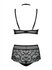 Elizenes 2 Piece Lace Bra Set With Halterneck - Black_