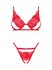 Ensemble avec soutien-gorge et string sexy Mellania - Rouge_