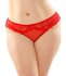 Cassia Slip Met Open Kruisje Rood - Curvy_