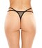 Zinnia Vlinder G-string Met Parels - Zwart_