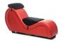 Kinky Seks Sofa Met Boeien en Positie Kussens - Zwart/Rood_