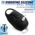 Trinity Vibes - Vibrating Silicone Ball Sack - Black_