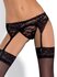 Catia Suspender Belt & Thong - Black_