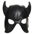 Dungeon Demon Bondage Mask with Horns - Black_