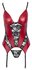 Corset with Straps - Red & Black_