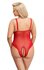 Bodysuit mit offenem Schritt - Rot_