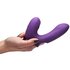 Vibromasseur pulsant en silicone pour doigt_