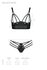 Malwia Strappy Bra Set - Black_