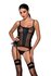 Corset Malwia with garter belt - Black_