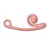 Vibromasseur Double Snail Vibe Curve - Rose Pêche_