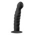 Silicone Suction Cup Dildo - Black_