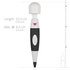 Pixey Wand Vibrator - Black_