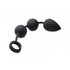 Plug anal lourd en silicone en forme d'un chapelet de perle_