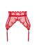 Lonesia Lace Suspender Belt - Red_