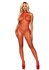 What U Want Fishnet Catsuit - Red_