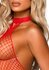 What U Want Fishnet Catsuit - Red_