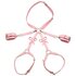 Bondage Harness mit Schleifen XL/2XL - Rosa_