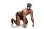 Spike Puppy BDSM Hood - Schwarz/Weiß_